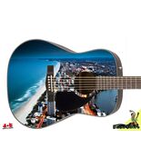 Acoustic Guitar Skin Body Reface Cover Custom Art Miami Vice Nights 071 - $65.29