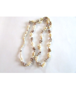 Vintage Costume Shell Necklace Single Strand 25&quot;  L5 - €3,37 EUR