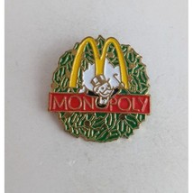 Vintage Monopoly Christmas Wreath McDonald&#39;s Employee Hat Pin - $192.27 MXN