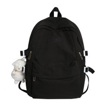 School Backpack Simple Women&#39;s Students Backpa for Girls Preppy Style Large Capa - £22.99 GBP