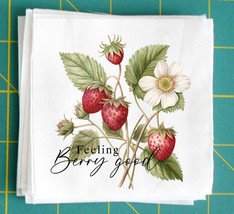 Strawberry Vine Quilt Block Image Printed on Fabric Square VFQ74964 - £3.53 GBP+