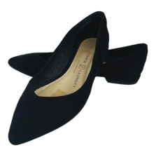 Chinese Laundry Black Suede Leather Sz 5.5 Slip On Ballet Flat Shoes  Co... - £39.32 GBP