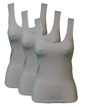 Hanes ComfortFlex Fit Shaping Tank 0483 3-Pack (Small, Grey) - £11.21 GBP