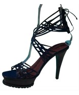 Donald Pliner Couture Lizard Leather 1.5&quot; Platform Shoe New 5&quot; Heel $495... - £133.15 GBP