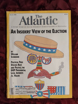 ATLANTIC magazine July 1988 William Schneider Robert D Kaplan Louise Erdrich - £11.51 GBP