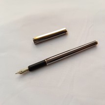 Alfred Dunhill Gunmetal &amp; Gold Plated Trim Fountain Pen, Made in Germany - $292.05