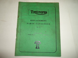 1961 Triumph Replacement Parts Catalog Twenty One Speed Twin Tiger 100 No.3 - $29.92