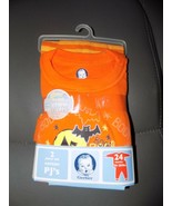 Gerber Halloween House &amp; Ghost Orange Cotton 2PC Pajamas Size 24 Months NEW - €19,61 EUR