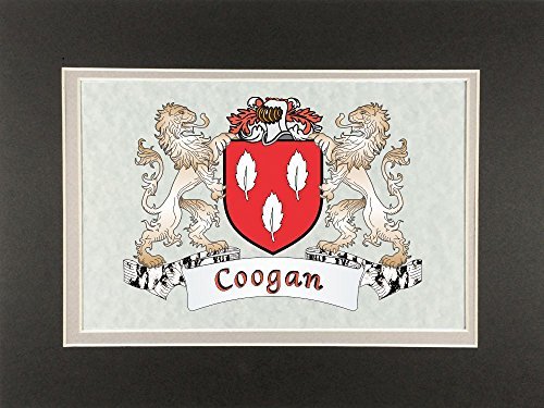 Coogan Irish Coat of Arms Print - Frameable 9&quot; x 12&quot; - $24.00