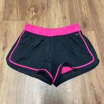 Victorias Secret VSX Sport Pink Black Running Shorts Built In Biker Short Small - £17.31 GBP