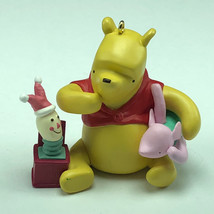 WINNIE POOH CHRISTMAS ORNAMENT Walt Disney figurine piglet jack in box v... - £13.89 GBP