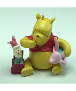 WINNIE POOH CHRISTMAS ORNAMENT Walt Disney figurine piglet jack in box v... - £13.33 GBP