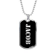 Jacob v3 - Luxury Dog Tag Necklace Personalized Name Gifts - £31.81 GBP