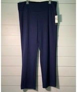 Women&#39;s Soft Pants Pull On Navy Blue 1X 3X by Counterparts - $686.68 MXN