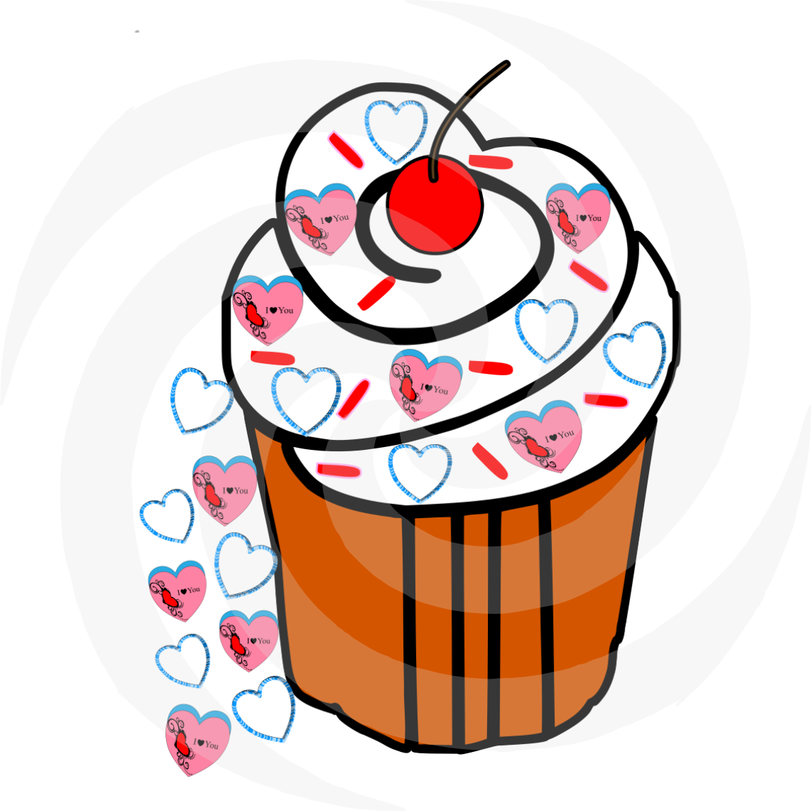 CupCake 59-Digital ClipArt-Party-Art Clip-Gift Tag-Cup-Notebook-Scrapboo... - $1.99