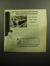 1958 Long Beach California Ad - Long Beach, California, offers industry - £14.55 GBP