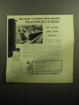 1958 Long Beach California Ad - Long Beach, California, offers industry - $18.49