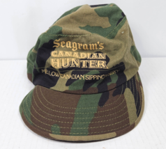 Seagram&#39;s Canadian Hunter Mellow Canadian Sipping Whisky ARMY Camo Hat C... - $7.99