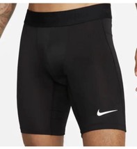 Nike Dri-Fit Pro Fitness Men’s Tight-Fit Long Shorts FB7963-010 Black Size M - £19.75 GBP