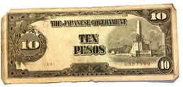 Numismatics Collectible Japanese Government Paper Pesos Banknotes Three ... - $30.00