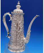 Tiffany &amp; Co. Sterling Silver Demitasse Pot Women Cherubs  Roses Bird (#... - $3,768.09 CAD