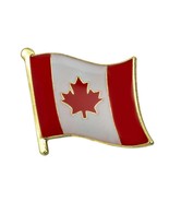 CANADA FLAG LAPEL PIN 0.5&quot; Canadian Maple Leaf Pinback Hat Tie Tack Meta... - $128.23 MXN