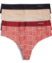 NWT Calvin Klein Women&#39;s Invisibles Seamless Thong Panties, 5 Pack Multi... - £33.72 GBP