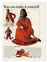 Coats &amp; Clark Sewing Notions Make It Yourself Vintage 1972 Full-Page Mag... - $186.74 MXN