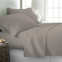 Comfy Sheets Egyptian Cotton 600-TC King Sheets 4 Piece Set - TAUPE - £63.05 GBP