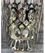 Slatkin BBW Pedestal Candle Holder - Fits 14.5 oz Jar Candles - Silver T... - £9.19 GBP