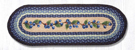 Earth Rugs OP-312 Blueberry Vine Oval Patch Runner 13&quot; x 36&quot; - £35.19 GBP