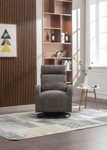 Upholstered Swivel Glider.Rocking Chair For Nursery In Dark Grey - £211.79 GBP