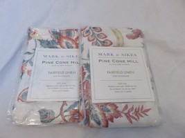 2 Pine Cone Hill Mark Sikes Fairfield linen standard shams - £73.85 GBP