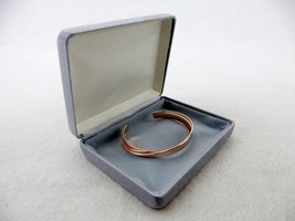 Bangle Bracelet, Fun Fashion Jewelry, Art Deco Band, Bronze Tone ~ Style H - £5.25 GBP