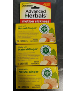 3 Dramamine Non-Drowsy Naturals with Natural Ginger 18 Caps Each Exp 03/... - €16,13 EUR