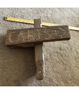 Vintage wood  CARTS sign  Golf Course Advertising - $1,669.67 MXN