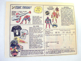 1984 Color Ad Spider-Man Flying Web, Figurines, Heroe&#39;s World, Morristown, N.J. - £6.31 GBP