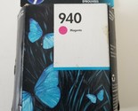 HP 940 Magenta Printer Ink Cartridge Officejet Pro Open Box BB2017 - £7.80 GBP