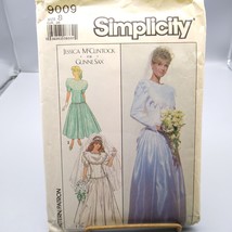 Vintage Sewing PATTERN Simplicity 9009, Jessica McClintock Gunne Sax 1988 Misses - £11.60 GBP