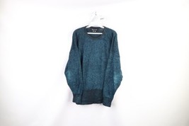 Vtg 90s Pierre Cardin Womens Small Blank Glitter Metallic Disco Knit Sweater USA - £38.75 GBP