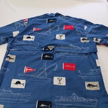 Columbia PFG FM7011 Men's Blue Cotton Vented Short Sleeve Fishing Shirt Size XL image 14