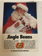 1992 Jingle Beans Vintage Print Ad Advertisement Christmas Santa Claus pa18 - £4.68 GBP