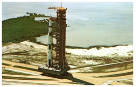 John F Kennedy Space Center NASA Apollo II Saturn V Florida Postcard - $8.86