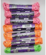 Lot of 7 - Paracord by Rope King - 100lb 25ft (each) Nylon rope.  NEW - £13.30 GBP