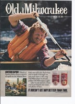 1984 Old Milwaukee Beer Print Ad Stroth Brewery 8.5&quot; x 11&quot; - £15.42 GBP