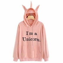 Way To Celebrate I&#39;m A Unicorn Jrs Sweatshirt Size XXL/2XG Pink (LOC TUB L-31) - £15.69 GBP