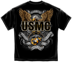 New Usmc Honor Duty Country T Shirt Usa Military Erazor Bits - £15.86 GBP+