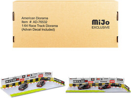 Race Track Advan Diorama w Decals for 1/64 Scale Models American Diorama - £37.62 GBP