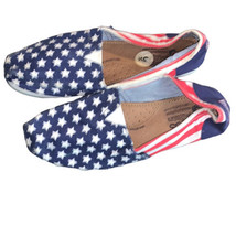 Bob’s by Skechers Patriotic Flats 9 Flag Red White Blue Stars Leather insole GUC - £16.94 GBP