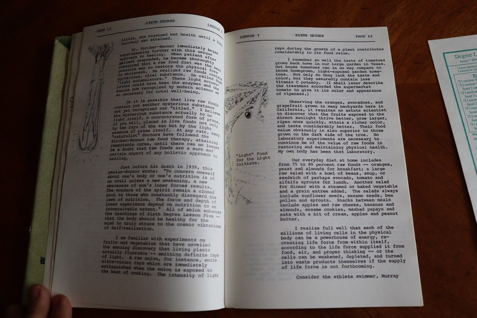 4x Astara's Book of Life 6th Degree Lessons 7 8 9 10 13 14 15 16 School 1979/80 Item image 10